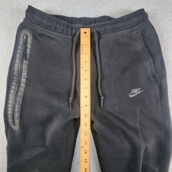 Nike Sportswear Tech Fleece Sweatpants Mens M Black Joggers Pockets FB8002-010 - Picture 9 of 16